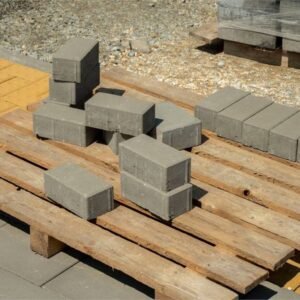 Concrete block and paver product samples