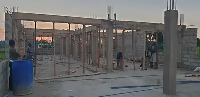 Atweaman SHS Library - reinforced concrete frame