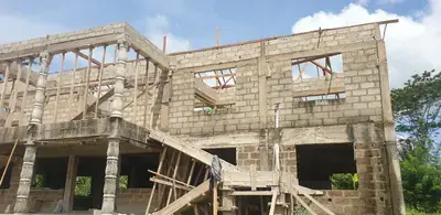 Atweaman SHS Library - blockwork to first floor