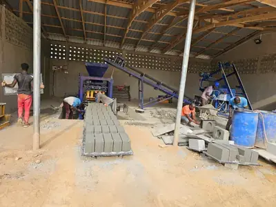 Block production at the factory