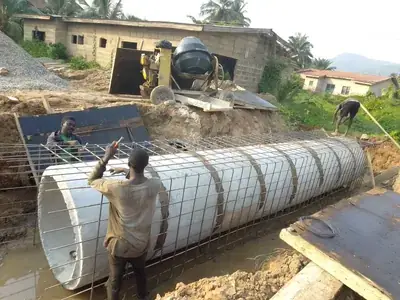 Fabricating reinforcement for culvert works