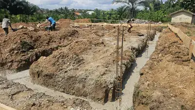 Akim Oda SDA KG - excavation for foundations