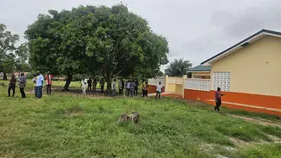 Akim Oda SDA KG - completed block and grounds